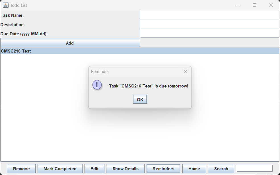 TaskMaster Application - Java-based To-Do List Application